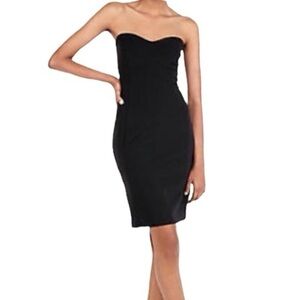 Express Strapless Black Corset Cocktail Dress Size 0